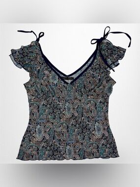 Y2K Flutter Sleeve Top